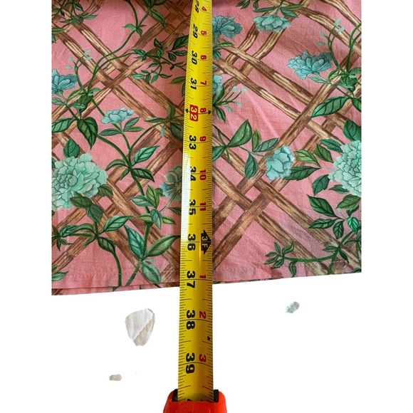 NWT Marigold By Victoria Dunn Pink Floral Print‎ Peasant Mini Shirt Dress Sz XL - Picture 8 of 11